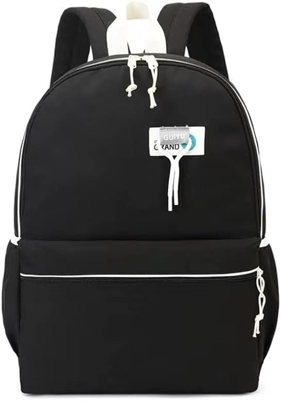 Mochila casual leve e simples para meninas, mochila de estudante que pode conter notebooks de 15,6 polegadas