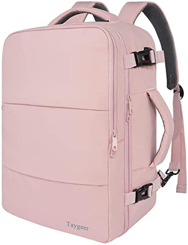 Mochila de viagem para mulheres, mochila com porta de carregamento USB e bolsa de sapatos, TSA Mochila para laptop de 15,6 cm Aprovada, mochila escolar casual mochila para viagem de