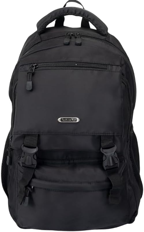 Mochila Feminina Masculina Executiva para Trabalho Escolar Viagem Preta Reforçada para Faculdade Universitária