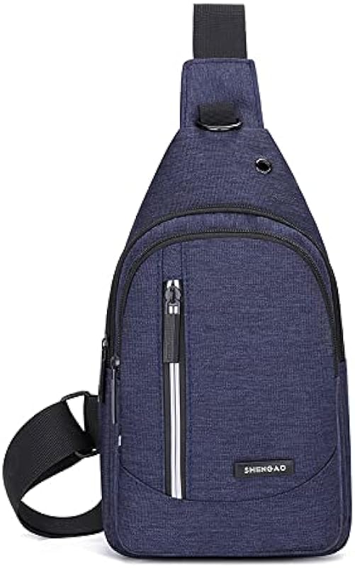 Bolsa de ombro masculina à prova d’água, bolsa de mensageiro, mochila pequena de viagem, mochila multifuncional