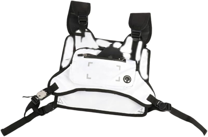 Mochilas Mochila De Náilon Mochila Atlética Pacote De Equipamento De Peito Bolsa De Peito Mochila De Armazenamento De Telefone Móvel Bolso De Peito Preto Tendência Bolsa De