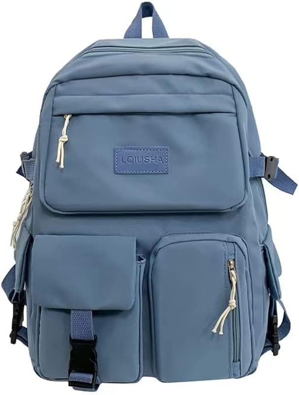 Mochila casual feminina de grande capacidade para viagem bolsa escolar estudante pode conter notebook de 15,6, mochila feminina casual
