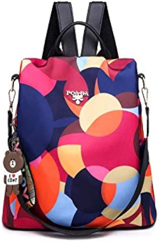 Mochila Antifurto Feminina Colorida Bolsa Antifurto Feminina Colorida Fashion Bolsa Prática e Resistente para o Dia a Dia 6 Modelos