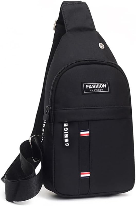 Mini Mochila Transversal Impermeável Unissex (Preto)
