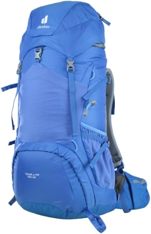 Mochila Tour Lite 40+10 Deuter confortável, com design sofidticado, para trekkings e escaladas alpinas