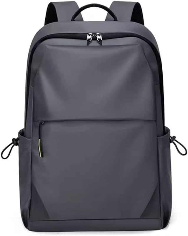 Mochila para laptop de 15,6 polegadas de cor sólida, mochila de negócios de viagem casual ao ar livre, mochila de estudante