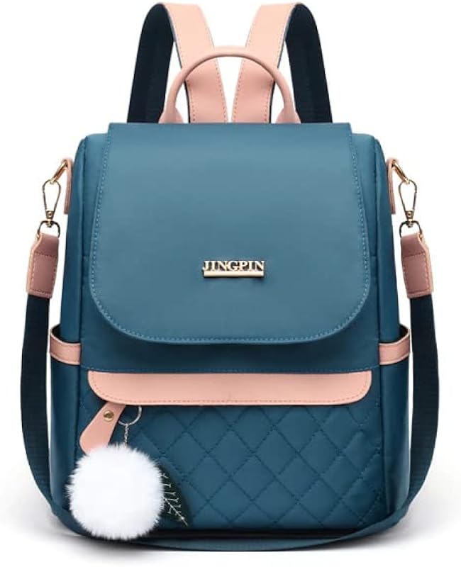 Bolsa estilo Mochila feminino de Poliester (AZUL)
