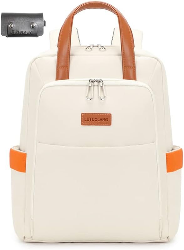 Mochila feminina simples, bolsa para laptop de 15,6″