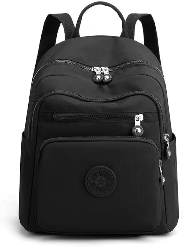Mochila Impermeável Feminina Escolar Fashion,Mochilas Para Notebook Bolsa, Preto