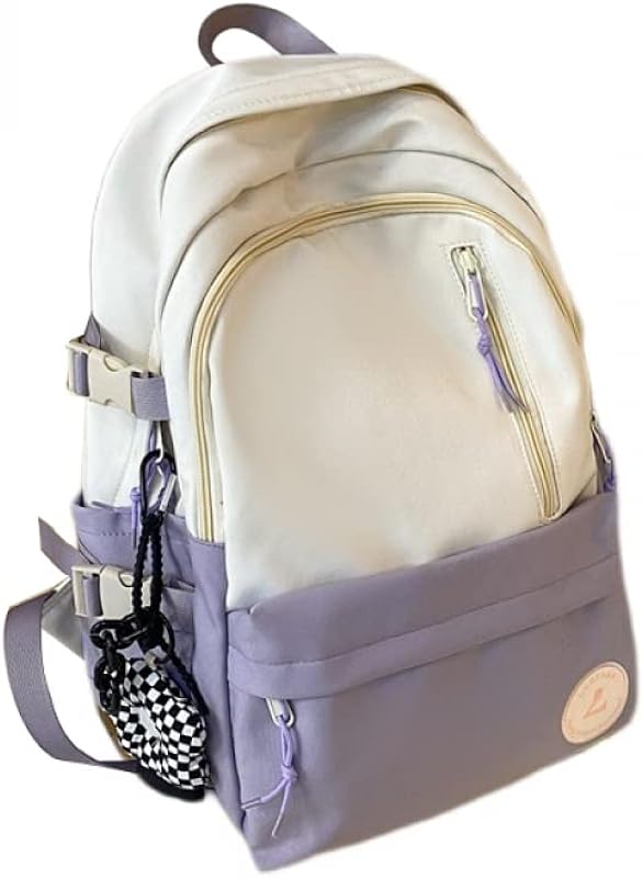 NUTOT mochila escolar juvenil，mochila notebook feminina Alta capacidade，mochilas escolar à prova d’água amortecimento， (roxo)