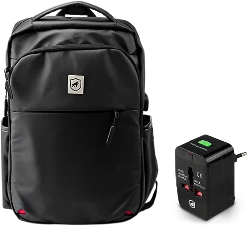 Mochila Guardian + Adaptador Universal para Viagem – Gshield