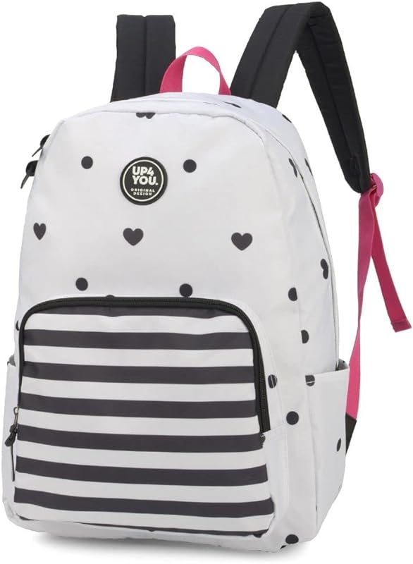 Mochila Feminina Corações e Listras by Up4You Ref.46315
