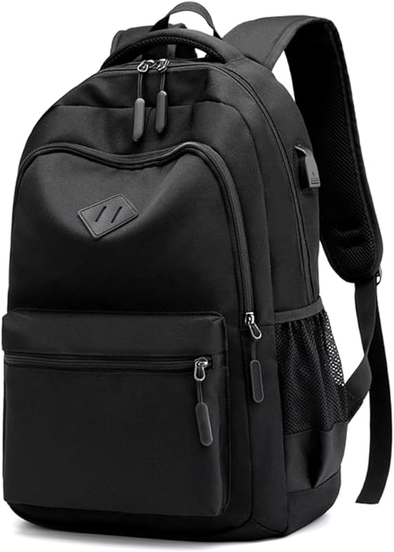 Mochila unissex para viagem de negócios durável para laptop com porta de carregamento USB, mochilas universitárias, bolsa para computador serve para notebook