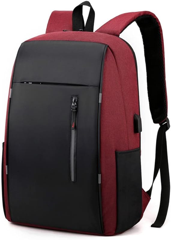 Mochila escolar impermeável unissex para laptop, USB multifuncional, grande capacidade Mochila escolar impermeável unissex para laptop, USB multifuncional, grande capacidade
