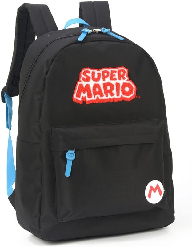 Mochila, Luxcel, Mario, Grande, Cinza