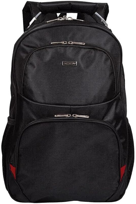Mochila Grande Laptop Cabo Aço Sestini St3000 Preto