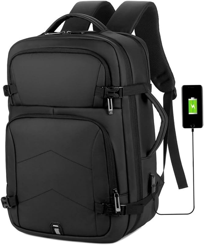 TOKSHOP Mochila Notebook Dell Acer HP Lenovo Macbook Asus Com Entrada USB Impermeável Resistente e Reforçada 40L