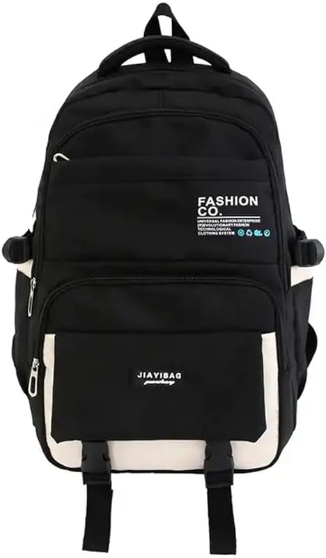 Mochila De Costas Feminina Fofa Escolar Impermeável Kawaii Para Notebook Preta