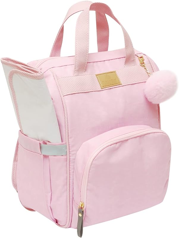 Mochila Baby Nut Versátil Nylon Rosa