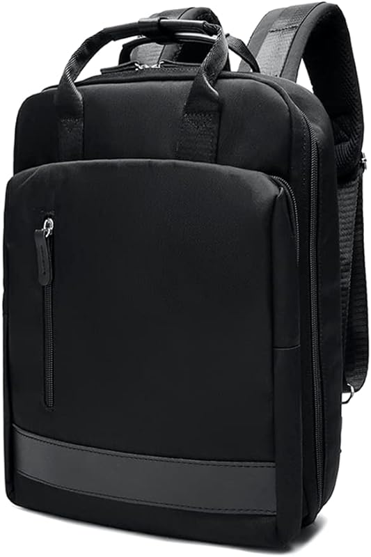 Mochila para laptop de 15,6 polegadas com porta de carregamento USB, bolsa simples para estudante de negócios