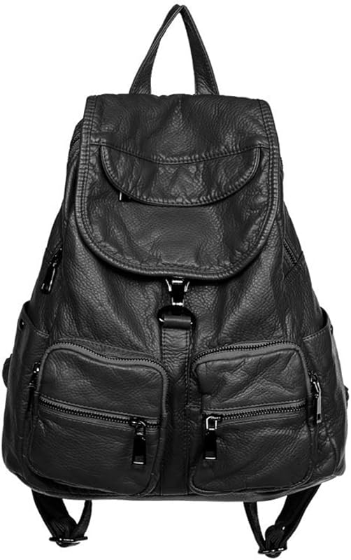 Mochilas casuais femininas bolsa de viagem de couro PU macio grande sólida mochila feminina bolsa moda mochilas escolares