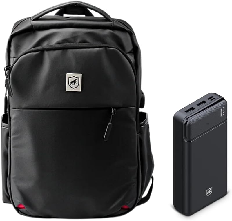Mochila Guardian + Carregador Portátil Armor 20.000mAh – Gshield