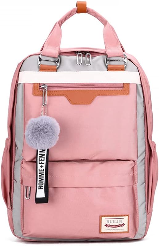 LuckyWin Mochila para laptop Mochila feminina Mochila para homem, resistente à água 15.6 Mochila para computador Mochila escolar para o trabalho de viagem Faculdade