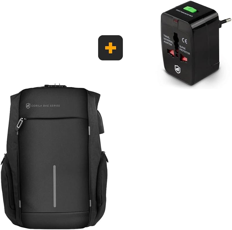 Adaptador Universal Viagem + Mochila Locker com Porta Capacete – Gshield