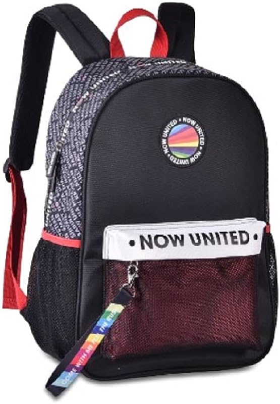 Mochila De Costa Escolar Oficial Now United Vermelha