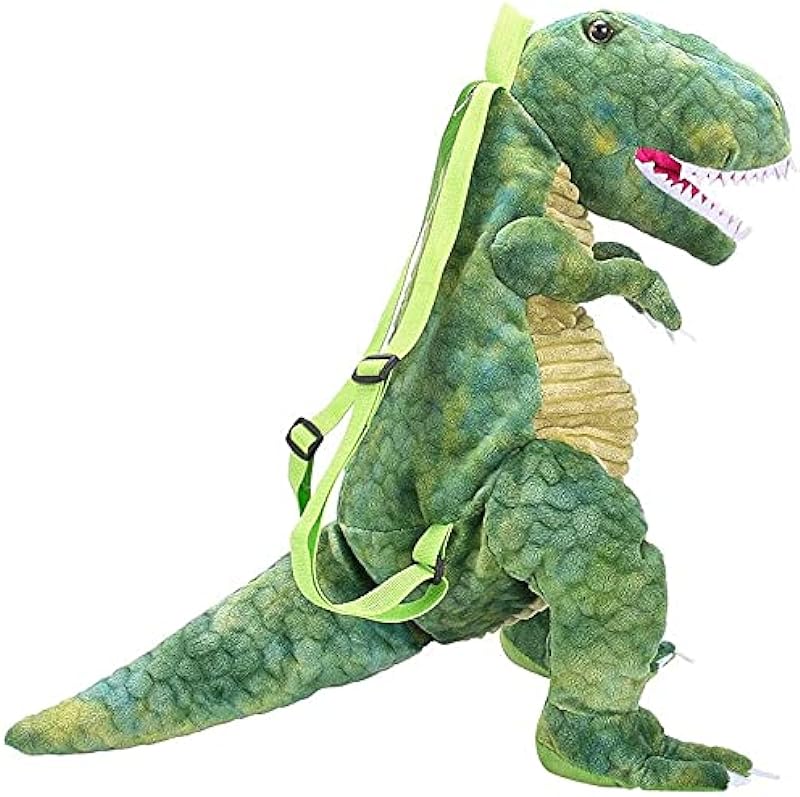 Mochila Dinossauro 3D, Mochila Infantil Animal Bonito Meninos Meninas Pai-Filho Criança Dinossauros Saco Criativo Presentes Azul