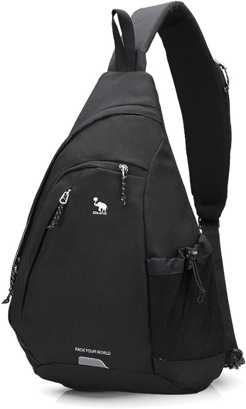 OIWAS Mochila masculina com alça única, bolsa tiracolo de ombro para meninos e mulheres