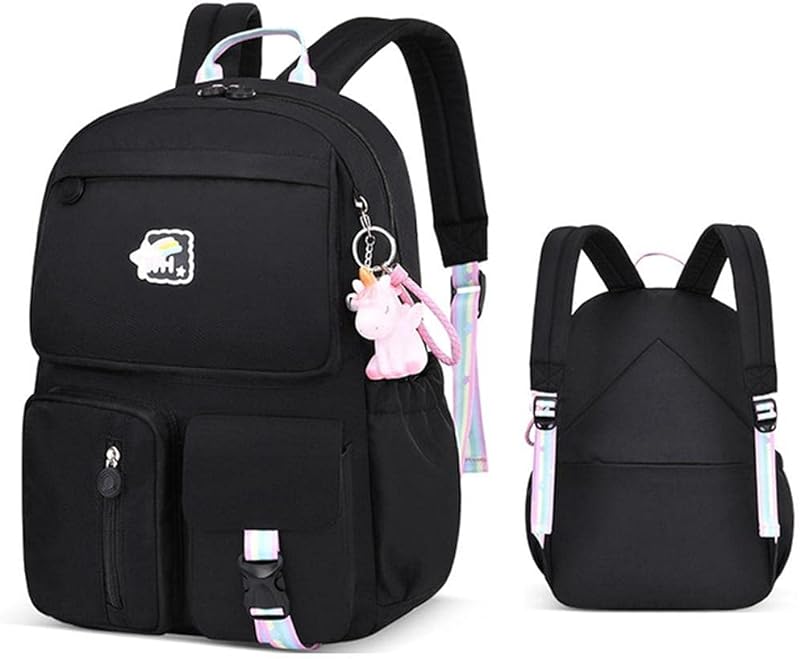Mochila feminina BTSEURY vintage de alta capacidade, casual, bonita, estudantil