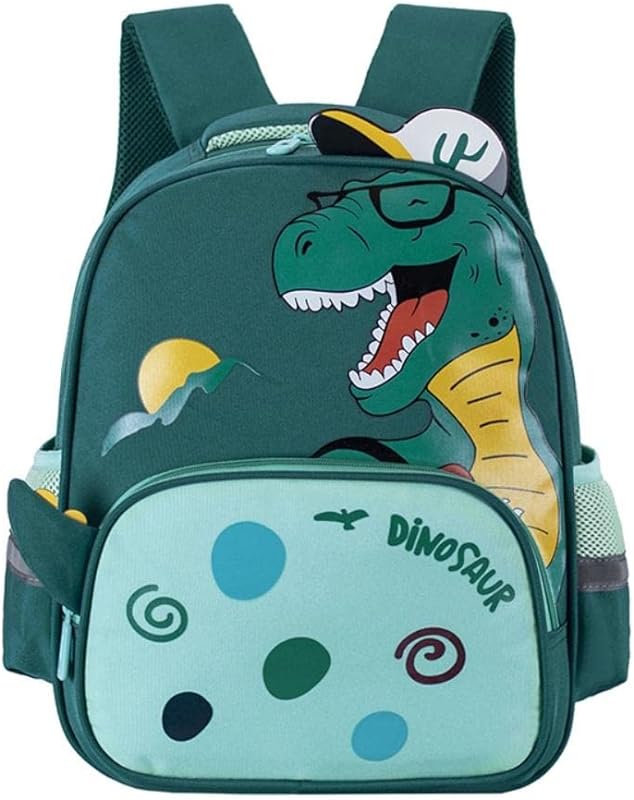 Mochila Infantil Mochila de Desenho Animado Dinossauro Leve Mochila Pré-escolar para Meninos de 3 a 8 Anos Meninas