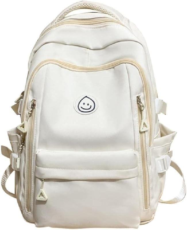 Mochila escolar de capacidade de nylon para laptop, moda mochila escolar casual de viagem para meninas meninos mochila escolar para adolescentes