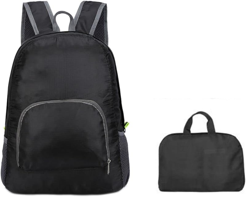 Mochila Bolsa Dobrável Impermeável Resistente A Água De Nylon Compacta De 25 Litros Esportiva Unissex Portátil E Colorida Azul, Rosa, Laranja Verde, Preta, Cinza LINHA PREMIUM DUPIN