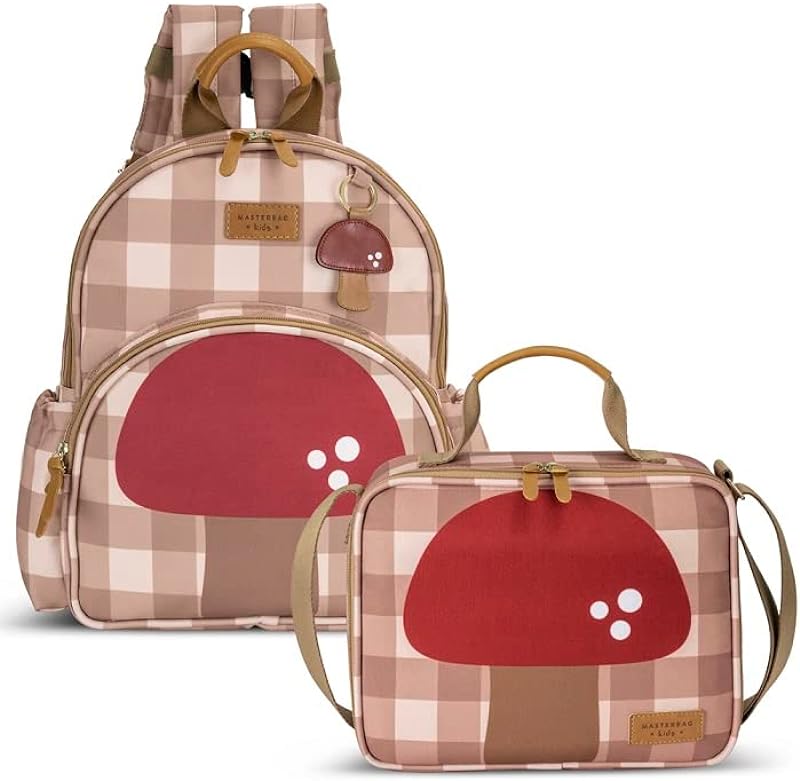 Mochila + Lancheira Térmica Kids Cogumelo Masterbag Kids