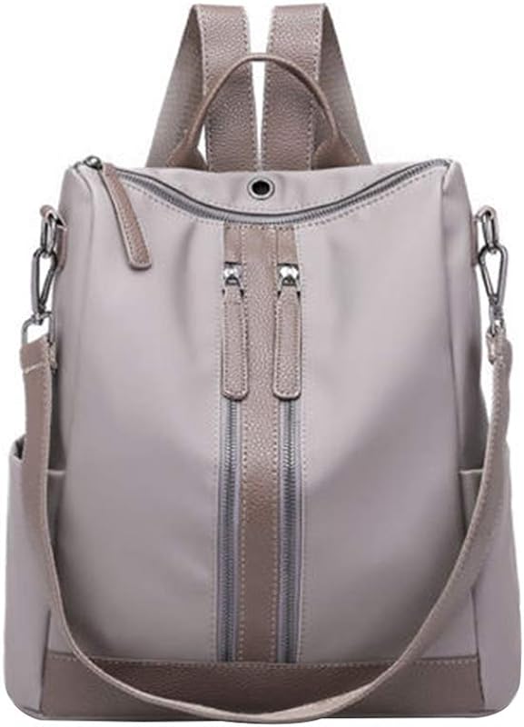 Mochila casual anti-roubo leve mochila escolar com fone de ouvido (cinza), Cinza, About 33 x 30 x 15cm