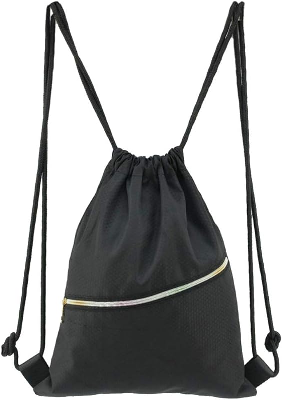 Mochila de Cordão Sacos de Cordão de Pano Oxford Mochila de Corda de Grande Capacidade Sacos de Corda Resistentes à Água Sacos de Ginástica Esportivos para Mulheres Homens Preto