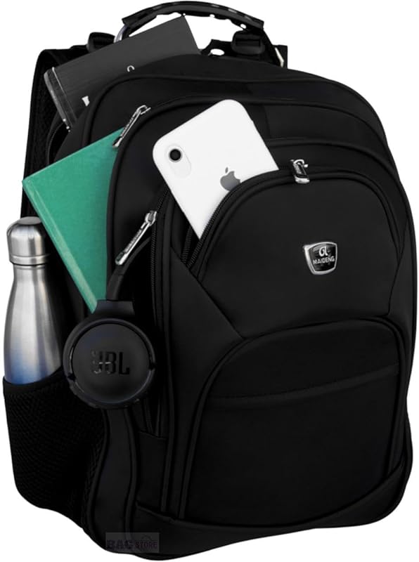 Mochila Notebook Masculina Grande Resistente Impermeável Cor:Preto Mochila Notebook Masculina Grande Resistente Impermeável Cor:Preto