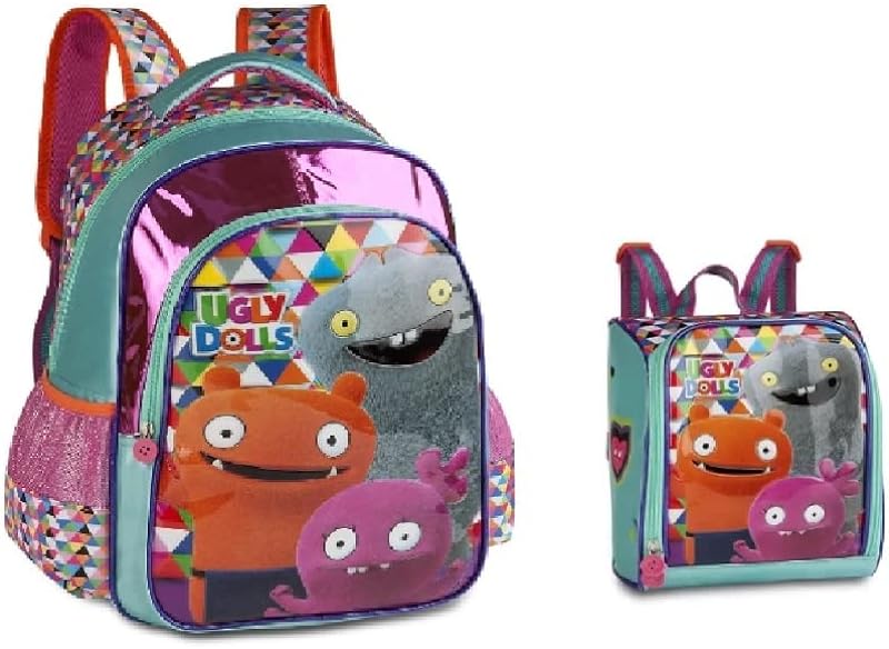 Kit Mochila Costa e Lancheira Uglydolls
