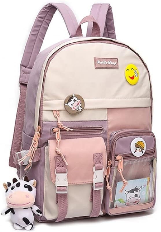 Saco de livros feminino,mochilas escolares kawaii para estudantes universitários de meninas adolescentes