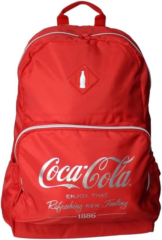 Coca-Cola Mochila Atlanta Costas Casual Escolar Notebook Vermelho
