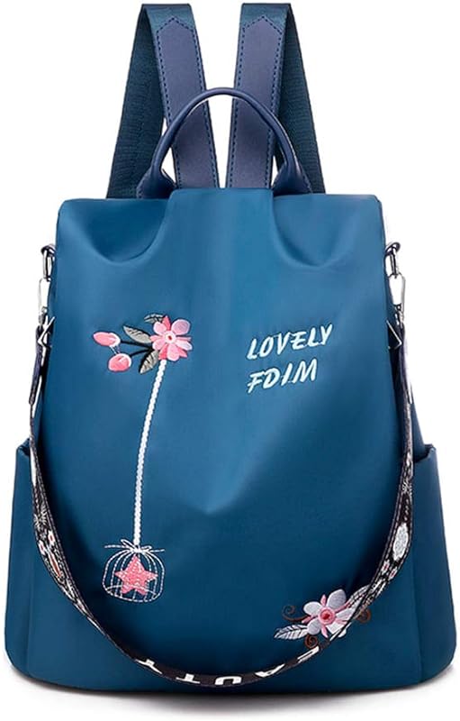 Mochila antifurto oxford new chic urbanity impermeável Azul