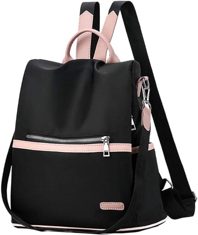 Mochila feminina FENICAL anti-roubo preta casual mini mochila feminina (Preta)