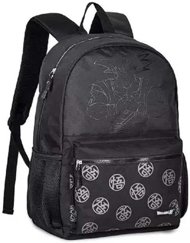 Mochila Juvenil Dragon Ball Z, Meninos, Preto, M