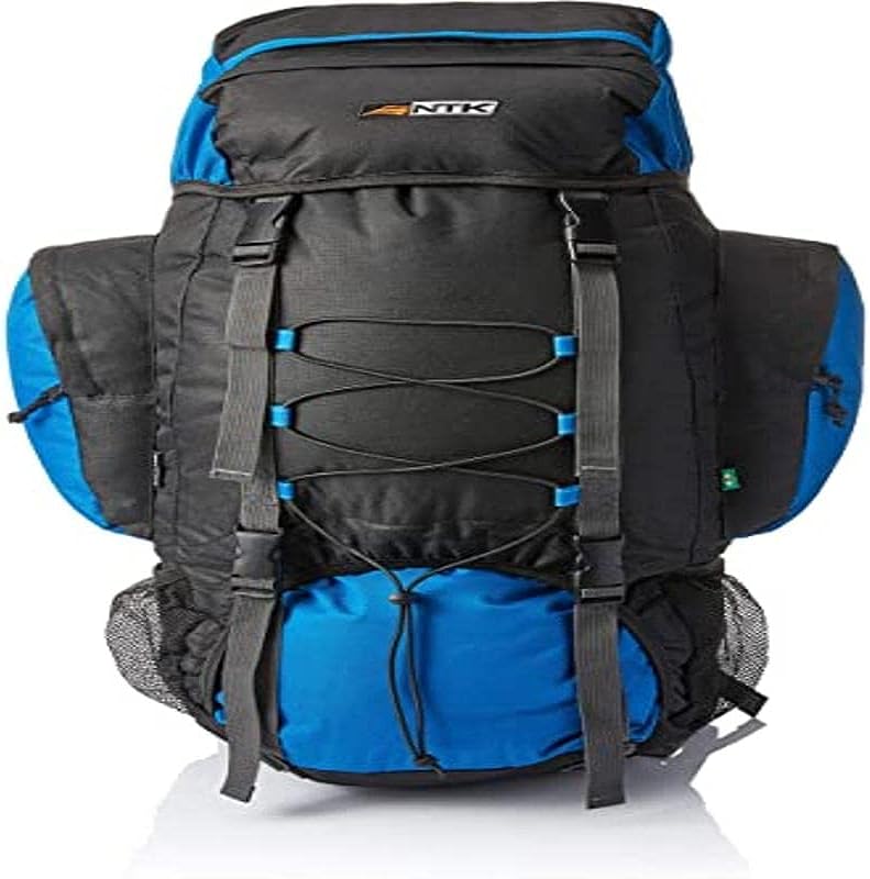 NAUTIKA, Mochila Cargueira Intruder com Capacidade para 60 Litros, Preto E Marrom.