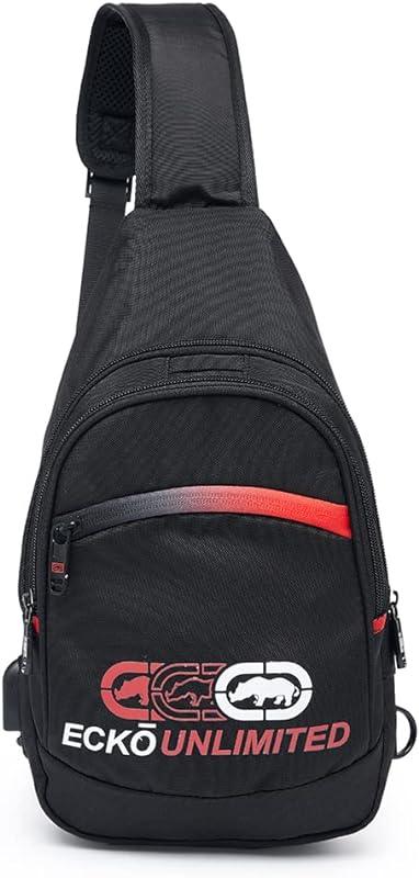 Mochila Bolsa Transversal Ecko Reforçada USB