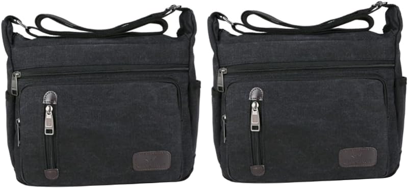 2 Peças Maleta Masculina Mochila Vintage Bolsa Tipo Estilingue Bolsa Para Laptop Para Homens Bolsa De Negócios Bolsa De Computador Bolsa De Ombro Masculina De Negócios Bolsa De