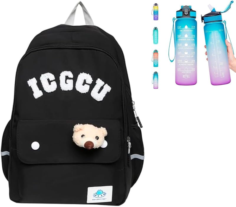 Mochila Escolar Meninas Meninos, Mochila para viagens infantil para criança, mochilas escolares, reforçada com urso