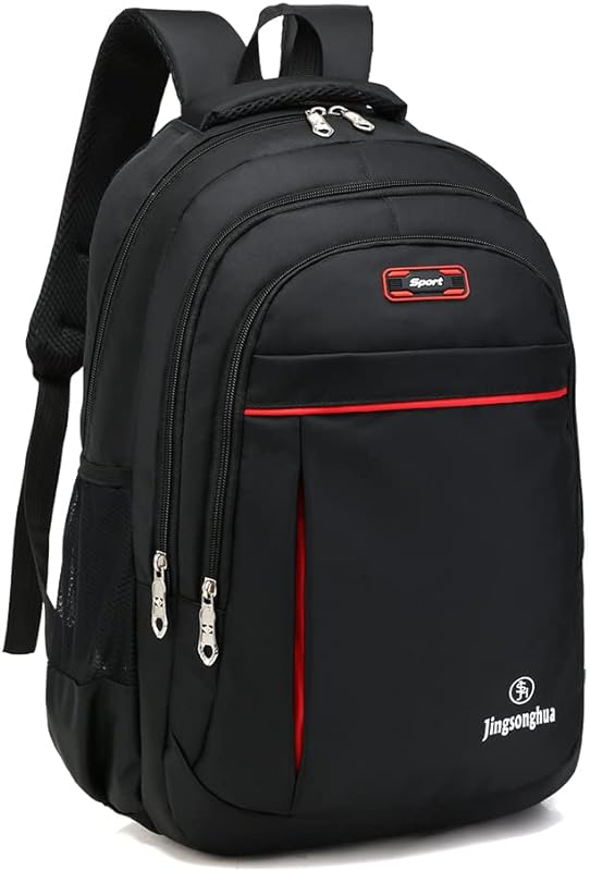 Mochila Executiva Impermeável antifurto Para Grande Notebook impermeável de Até 15.6 Polegadas, Poliester, bolso para viagem escola trabalho de negócios faculdade cabe, Mochila Casual, Unissex (Preto)